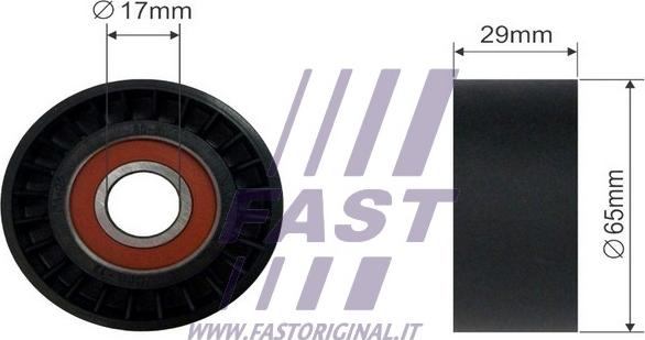 Fast FT44554 - Szíjtárcsa / vezetőgörgő, hosszbordás szíj parts5.com