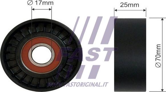 Fast FT44551 - Rolka kierunkowa / prowadząca, pasek klinowy zębaty parts5.com