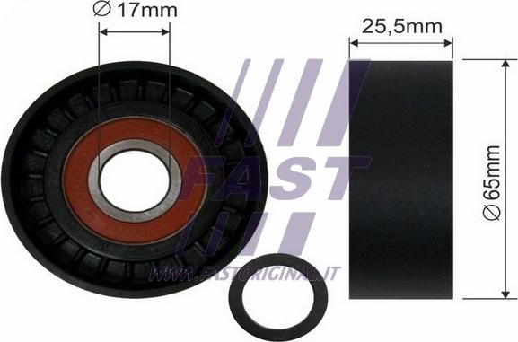 Fast FT44567 - Polea inversión / guía, correa poli V parts5.com