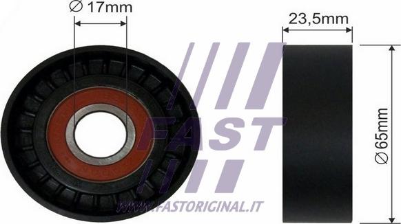 Fast FT44521 - Deflection / Guide Pulley, v-ribbed belt parts5.com