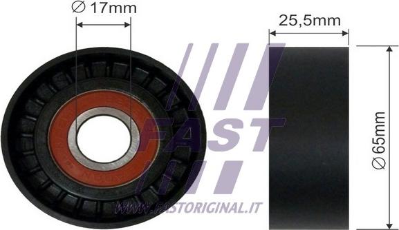 Fast FT44574 - Deflection / Guide Pulley, v-ribbed belt parts5.com