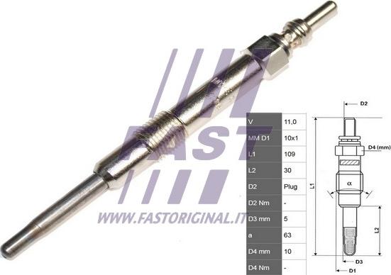 Fast FT82733 - Bujía de precalentamiento parts5.com