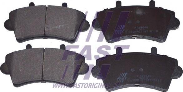 Fast FT29540 - Bremsbelagsatz, Scheibenbremse parts5.com