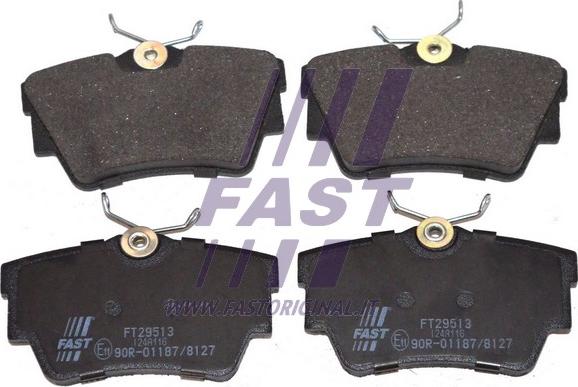 Fast FT29513 - Bremsbelagsatz, Scheibenbremse parts5.com