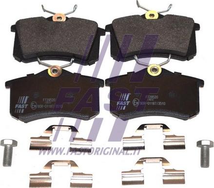 Fast FT29520 - Sada brzdových destiček, kotoučová brzda parts5.com