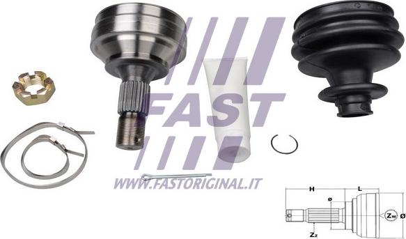 Fast FT25089K - Joint Kit, drive shaft parts5.com