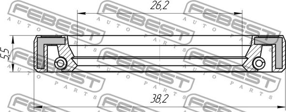 Febest 95FAY-28380606X - Kit de réparation, rotule de direction, barre de connexion parts5.com