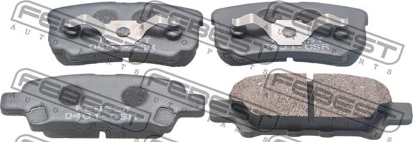 Febest 0401-CSR - Set placute frana,frana disc parts5.com