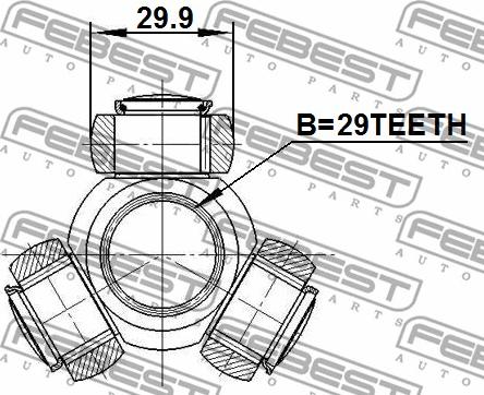 Febest 0416-DA - Vetonivel parts5.com