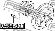 Febest 0484-001 - Kolesni vijak parts5.com