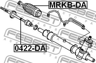 Febest MRKB-DA - Osłona, system kierowania parts5.com