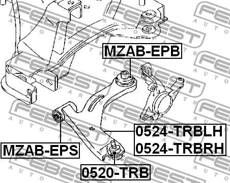 Febest MZAB-EPS - Suport,trapez parts5.com