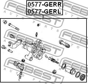 Febest 0577-GERR - Etrier frana parts5.com