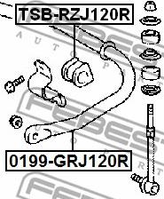 Febest 0199-GRJ120R - Bara stabilizatoare,suspensie parts5.com