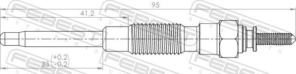 Febest 01642-006 - Hõõgküünal parts5.com