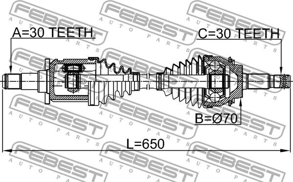 Febest 0114-GUN126 - Planetara parts5.com