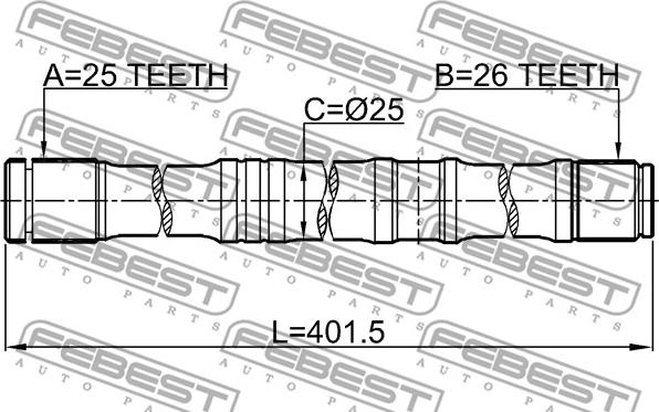 Febest 0112-AZT250LH - Planetara parts5.com