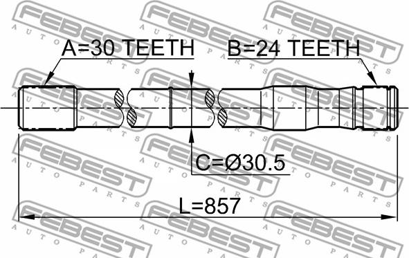 Febest 0112-LC80LH - Planetara parts5.com