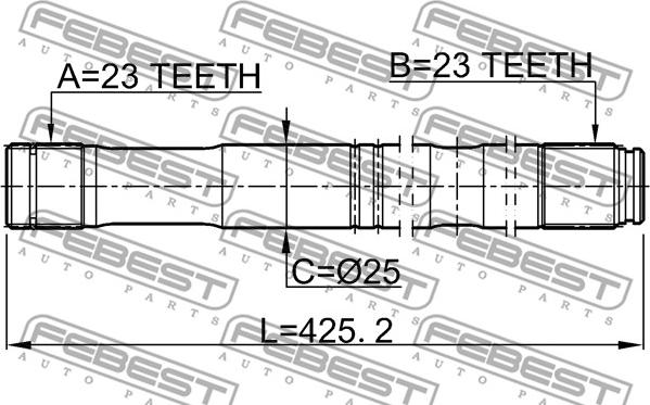 Febest 0112-ZZT251LH - Planetara parts5.com