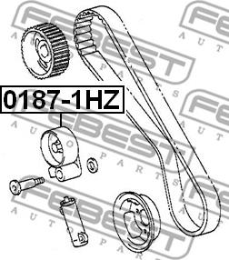 Febest 0187-1HZ - Rola intinzator,curea distributie parts5.com