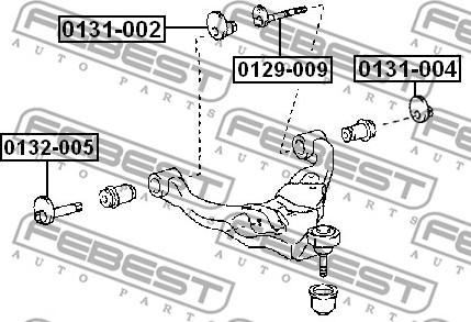 Febest 0129-009 - Surub corectare inclinare parts5.com