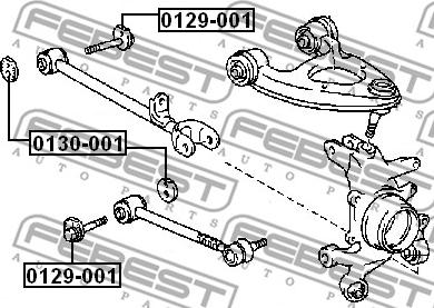 Febest 0129-001 - Surub corectare inclinare parts5.com