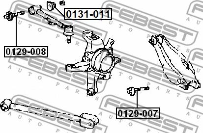 Febest 0129-007 - Surub corectare inclinare parts5.com