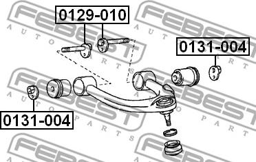 Febest 0129-010 - Surub corectare inclinare parts5.com