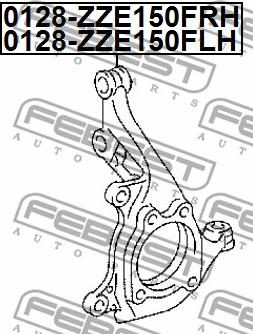 Febest 0128-ZZE150FLH - Articulatie directie, suspensie roata parts5.com