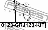 Febest 0123-GRJ120-KIT - Ulożenie vzpery nápravy parts5.com