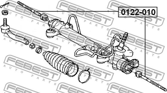 Febest 0122-010 - Articulatie axiala, cap de bara parts5.com