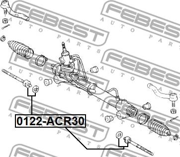 Febest 0122-ACR30 - Articulatie axiala, cap de bara parts5.com