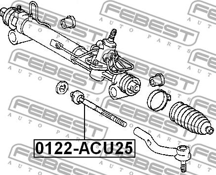 Febest 0122-ACU25 - Articulatie axiala, cap de bara parts5.com