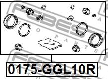 Febest 0175-GGL10R - Set reparatie, etrier parts5.com