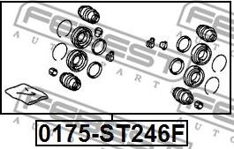 Febest 0175-ST246F - Repair Kit, brake caliper parts5.com