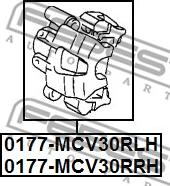 Febest 0177-MCV30RRH - Brake Caliper parts5.com