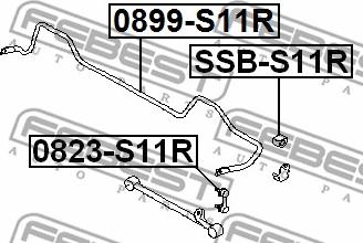 Febest 0899-S11R - Bara stabilizatoare,suspensie parts5.com