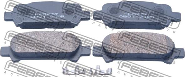 Febest 0801-G10R - Set placute frana,frana disc parts5.com