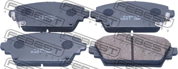 Febest 0301-CMF - Brake Pad Set, disc brake parts5.com