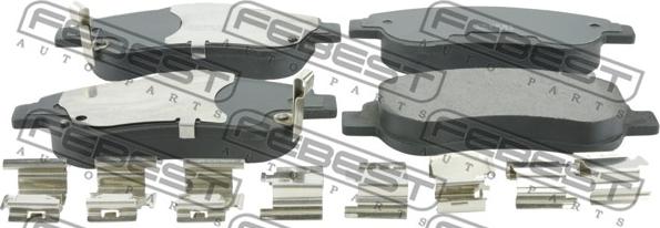 Febest 0301-REF - Set placute frana,frana disc parts5.com