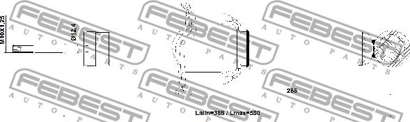 Febest 03110-005R - Αμορτισέρ parts5.com