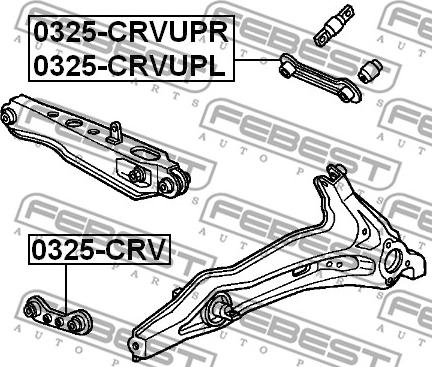 Febest 0325-CRVUPR - Õõtshoob, käändmik parts5.com