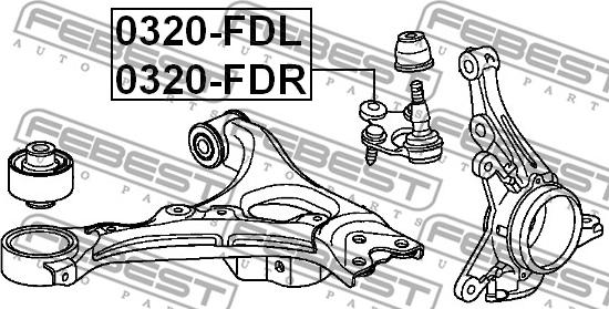 Febest 0320-FDR - Pallonivel parts5.com