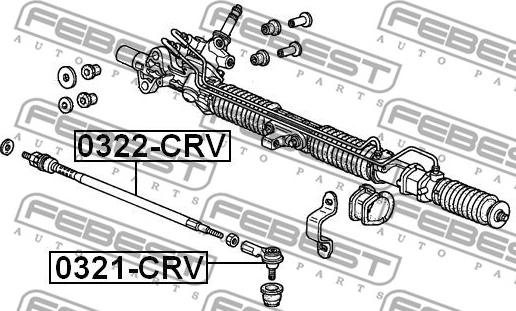 Febest 0321-CRV - Uzun rot kafası parts5.com