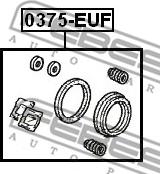 Febest 0375-EUF - Kit de réparation, étrier de frein parts5.com