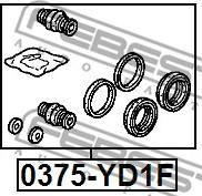 Febest 0375-YD1F - Set reparatie, etrier parts5.com