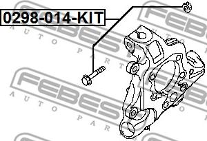 Febest 0298-014-KIT - Surub corectare inclinare parts5.com