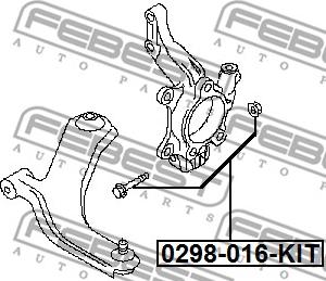 Febest 0298-016-KIT - Camber Correction Screw parts5.com