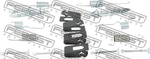 Febest 0204-F15ER-KIT - Juego de accesorios, zapatas de freno de estacionamiento parts5.com