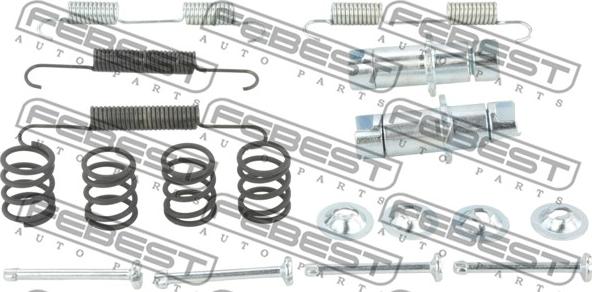 Febest 0204-J32R-KIT - Set accesorii, saboti frana parcare parts5.com